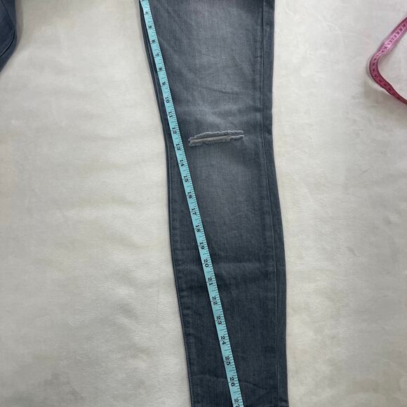 Current Elliott Stiletto Jeans Rig Destroy Release Hem Denim Gray Women's 26 - Picture 8 of 9